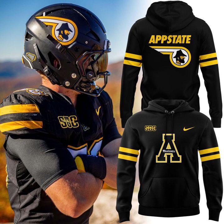 Special Appalachian State Mountaineers Wordmark Logo Uniform Hoodie