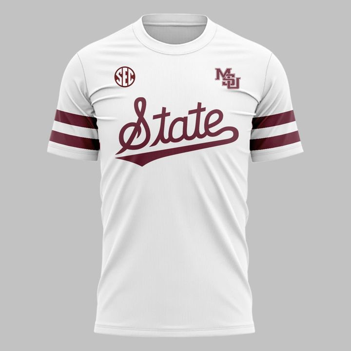 Special Mississippi State Bulldogs Wordmark Logo Uniform Tshirt