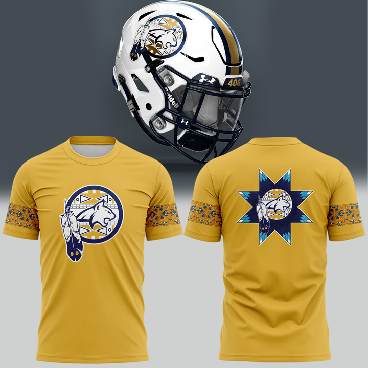 2 Montana State Football Native American Heritage Month Tshirt