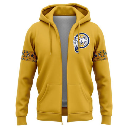 2 Montana State Football Native American Heritage Month Zip Hoodie