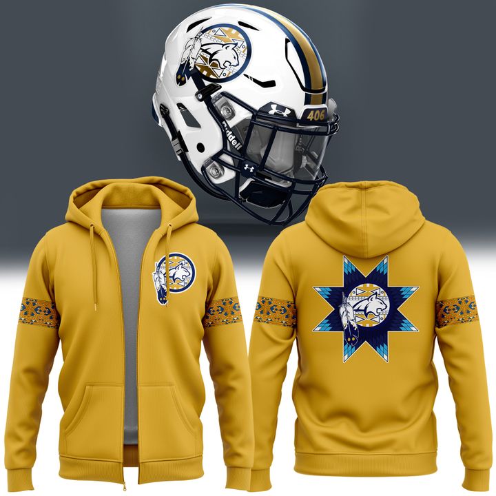2 Montana State Football Native American Heritage Month Zip Hoodie