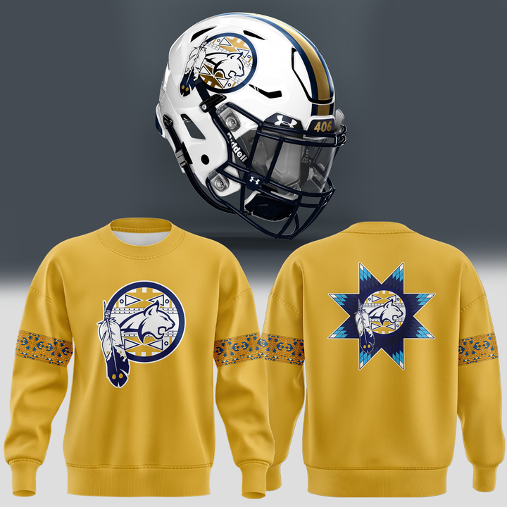 2 Montana State Football Native American Heritage Month Sweatshirt