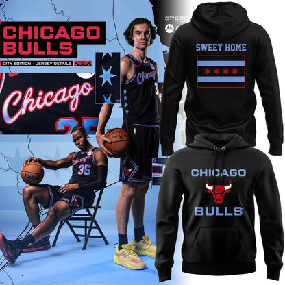2025 - 2026 Chicago Flag Chicago Bulls City Edition Basic Hoodie