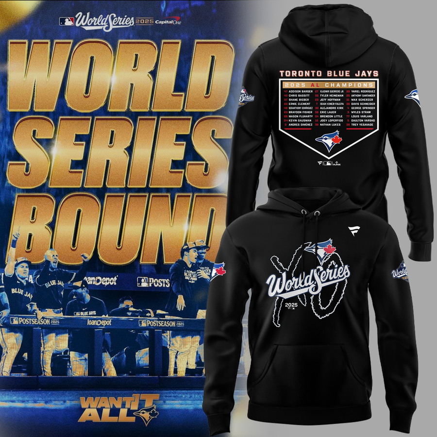 Toronto Blue Jays x XO The Weeknd Fanatics Royal 2025 World Series Hoodie