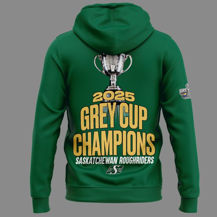 Saskatchewan Roughriders  GreyCup  Champions 2025 Hoodie