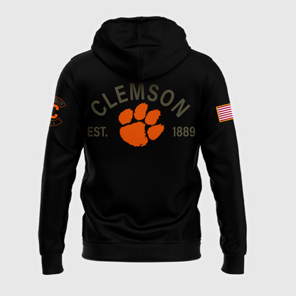 06.Clemson Football x - Military Appreciation  Hoodie