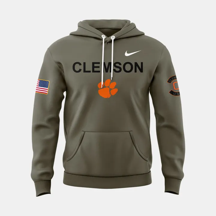 07.Clemson Football x - Military Appreciation  Hoodie