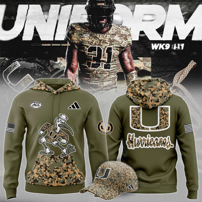 Hurricanes Military Camo Mode Hoodie 2025