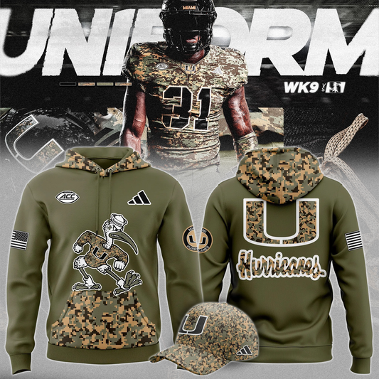 Hurricanes Military Camo Mode Hoodie 2025