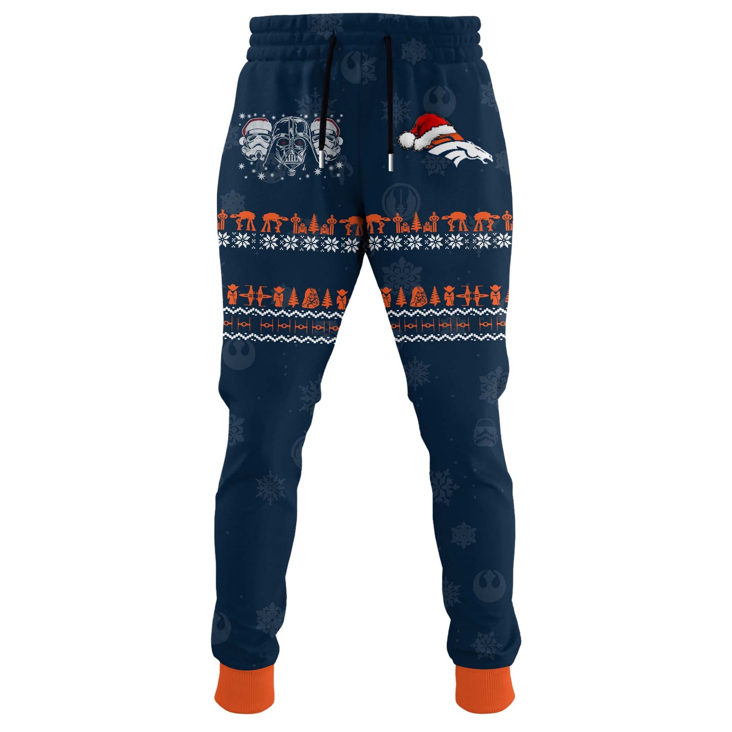 Unisex Broncos Merry Christmas The Force Edition Hoodie