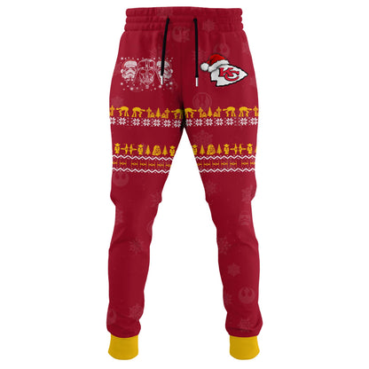 Unisex Chiefs Merry Christmas The Force Edition Hoodie