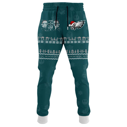 Unisex Eagles Merry Christmas The Force Edition Hoodie