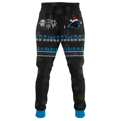 Unisex Panthers Merry Christmas The Force Edition Hoodie