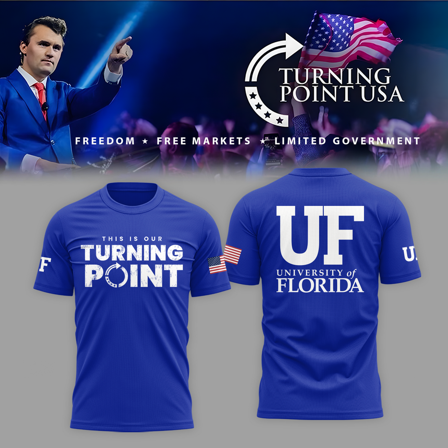 University of Florida x Turning Point USA Tshirt