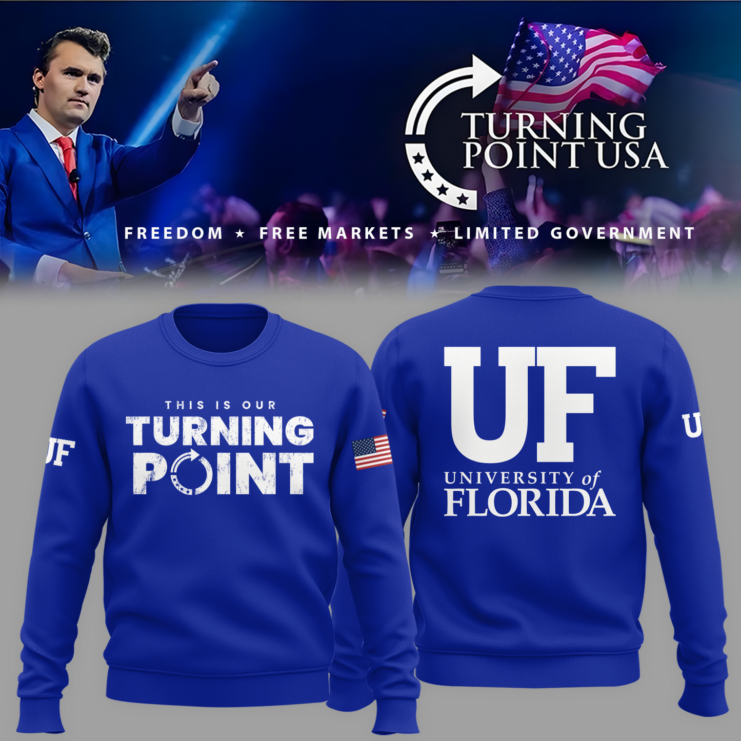 University of Florida x Turning Point USA Hoodie Sweatshirt