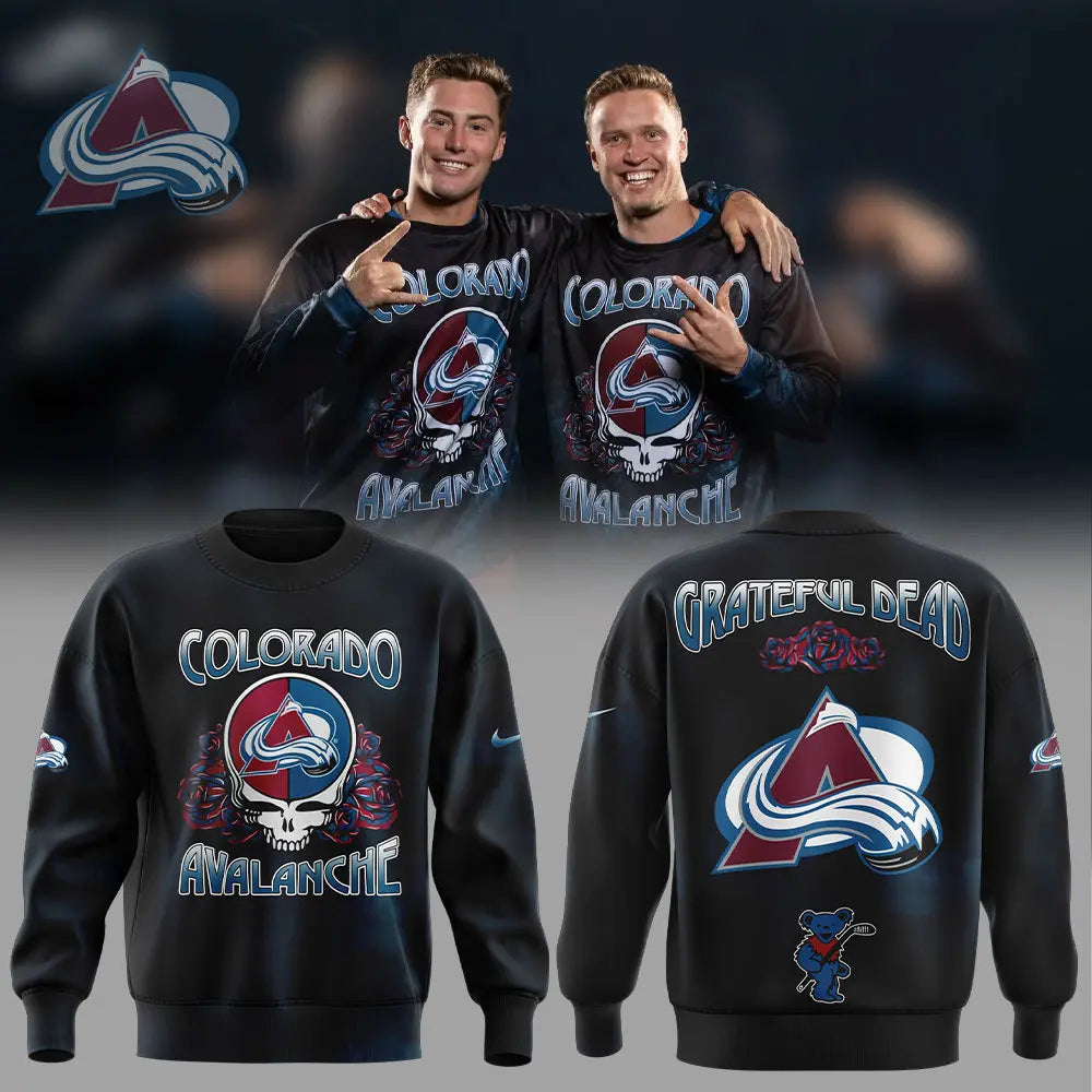 Limited Edition Colorado Avalanche Grateful Dead Night Sweatshirt
