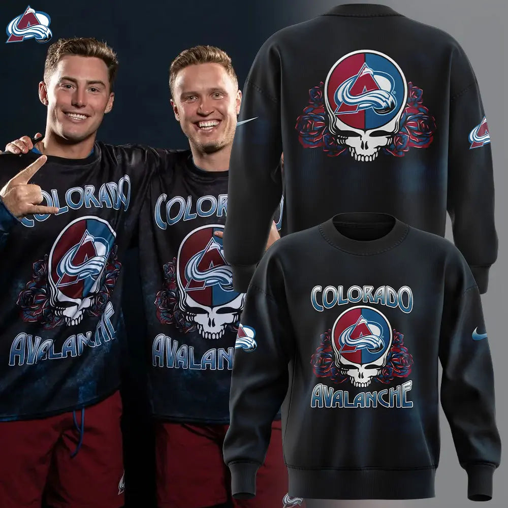 Limited Edition Colorado Avalanche Grateful Dead Night Sweatshirt
