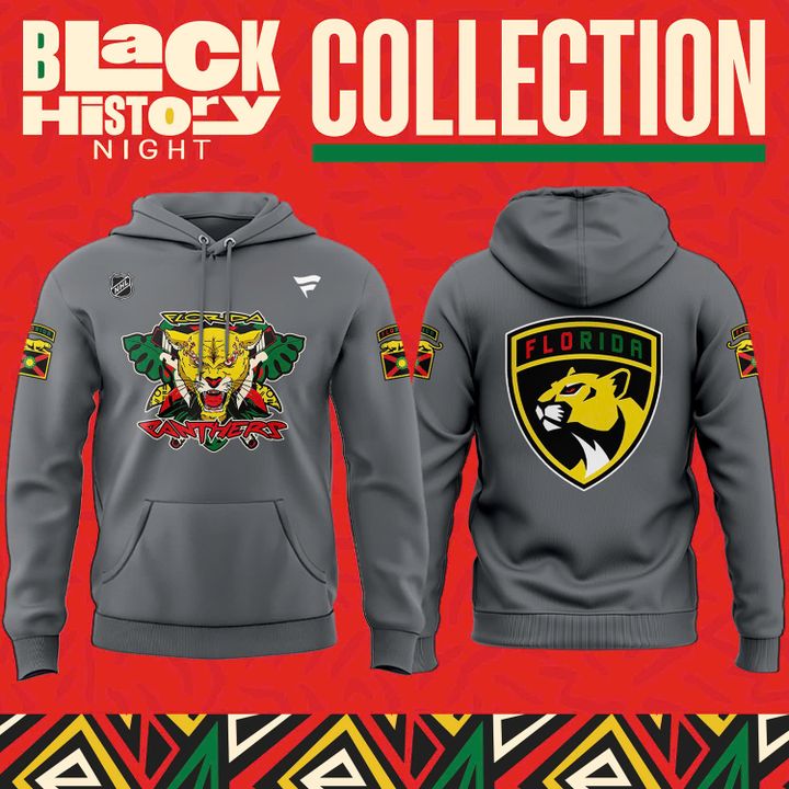 2 . Florida Panthers 2025 Black History Night Hoodie