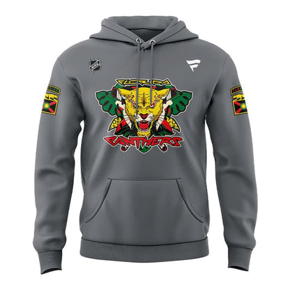 2 . Florida Panthers 2025 Black History Night Hoodie