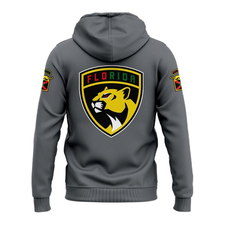 2 . Florida Panthers 2025 Black History Night Hoodie
