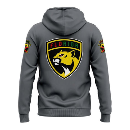 2 . Florida Panthers 2025 Black History Night Hoodie