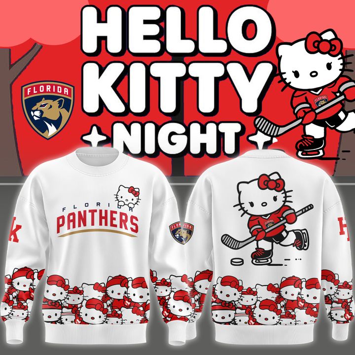 1C . Florida Panthers  x Hello Kitty Sweatshirt 2025