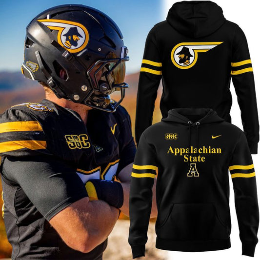1983-1989 Appalachian State Throwbacks Helmet Logo Hoodie