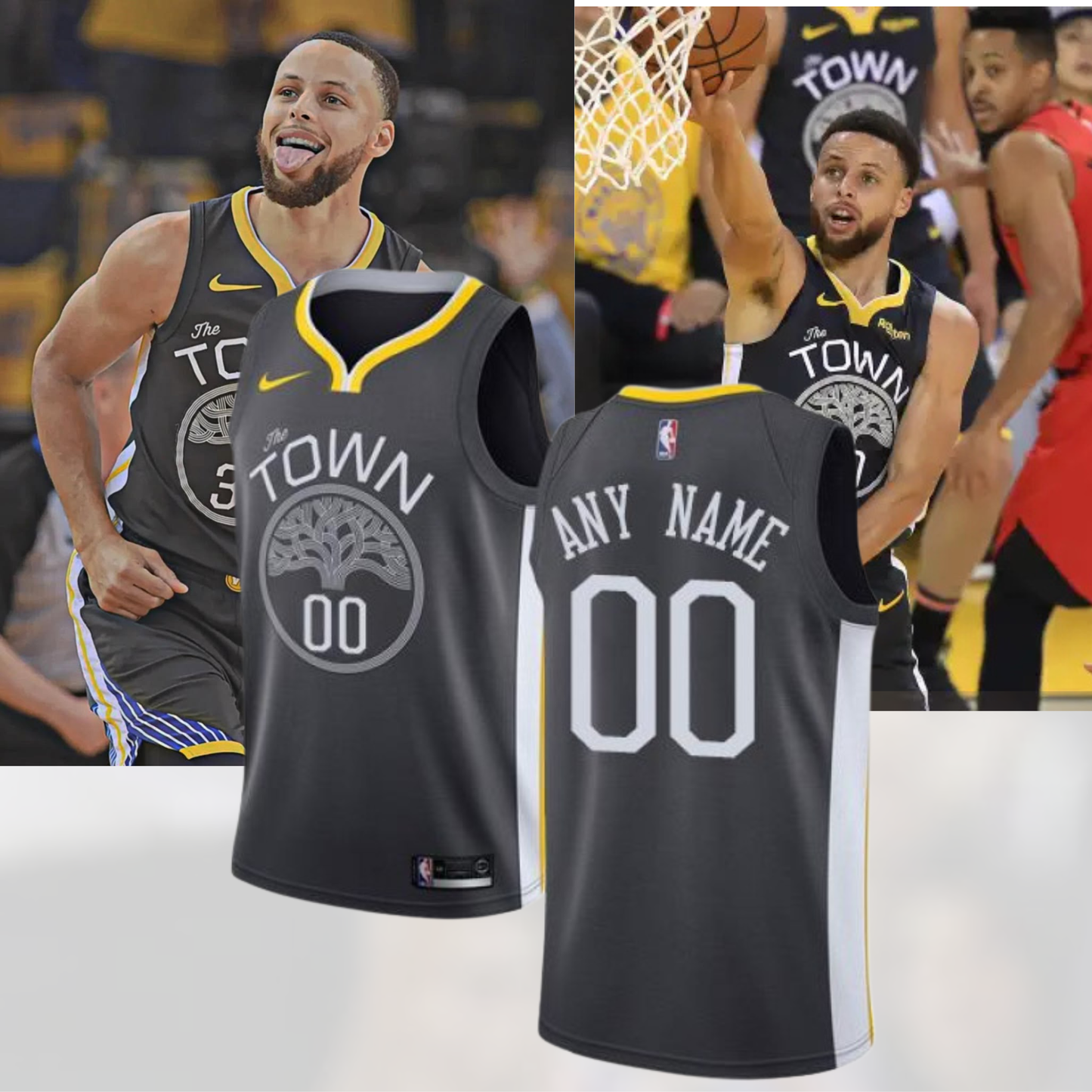 .Golden State Warriors New Jersey (Custom Name &amp; Number) 4