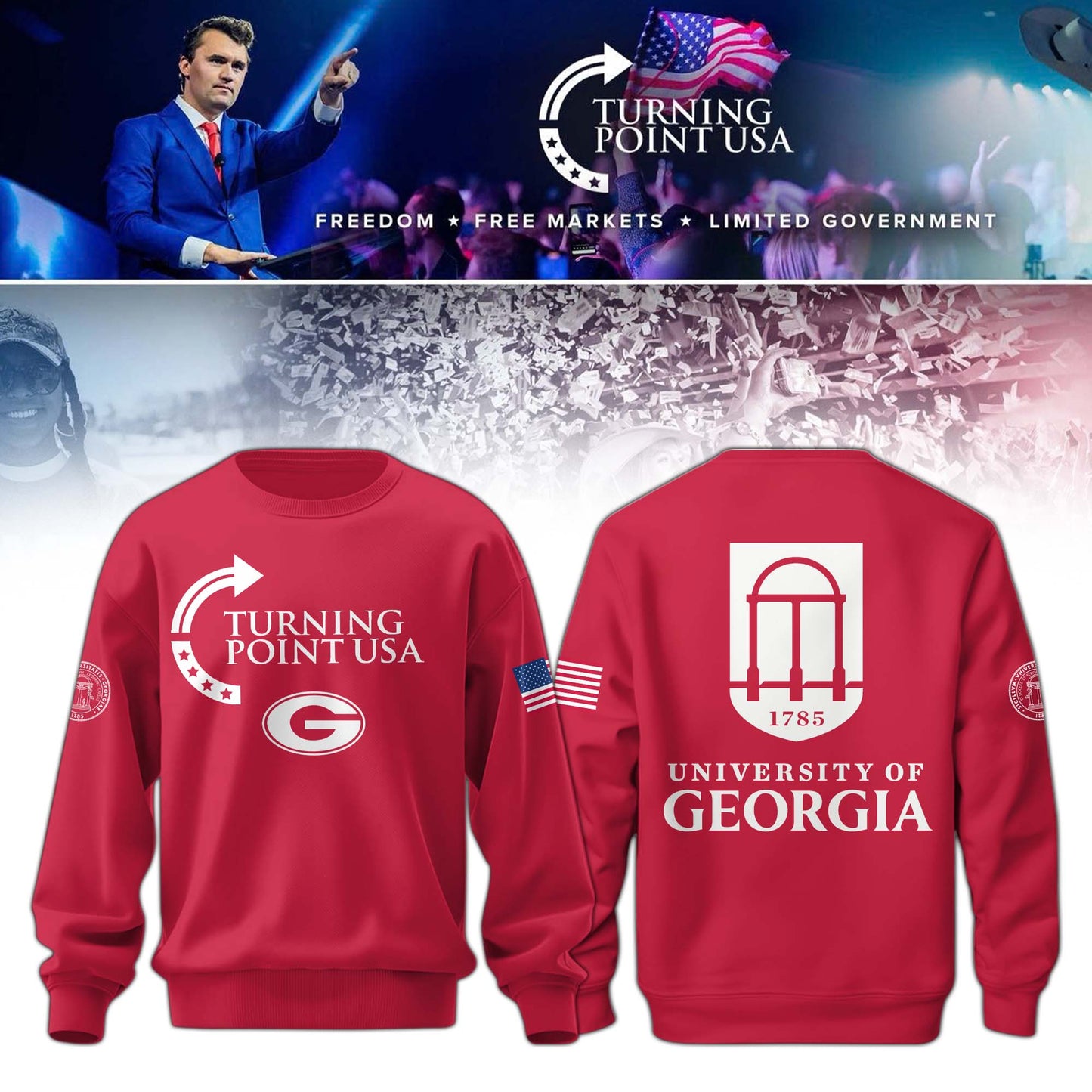 .Georgia  Campus Freedom Sweatshirt