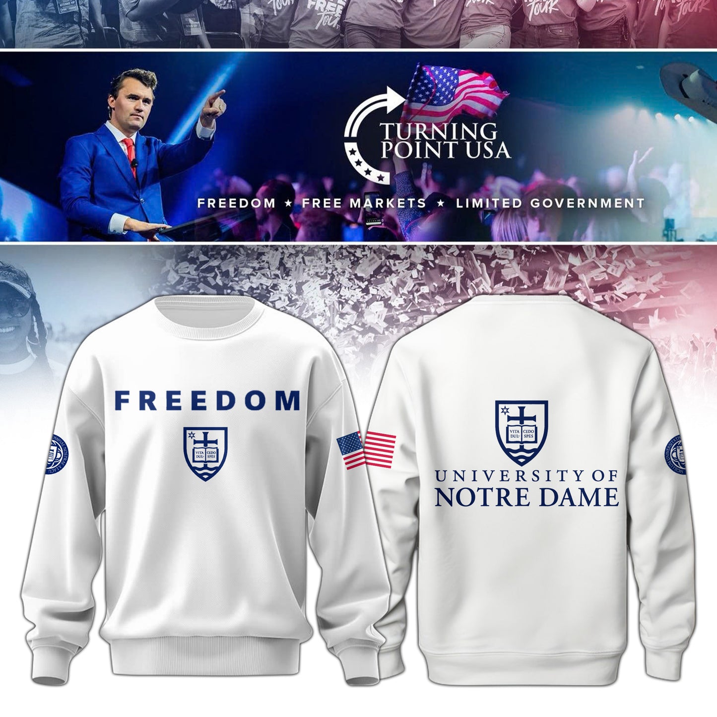 . Notre Dame Campus Freedom Sweatshirt