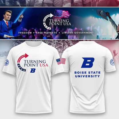 Limited Edition Boise State University x Turning Point USA T-Shirt