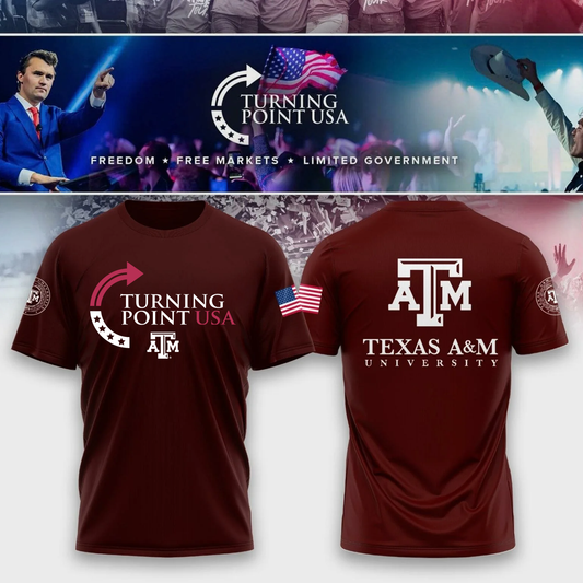 Limited Edition Texas A&M University x Turning Point USA T-Shirt