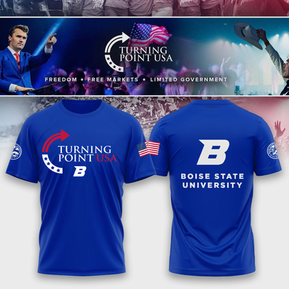 Limited Edition Boise State University x Turning Point USA T-Shirt