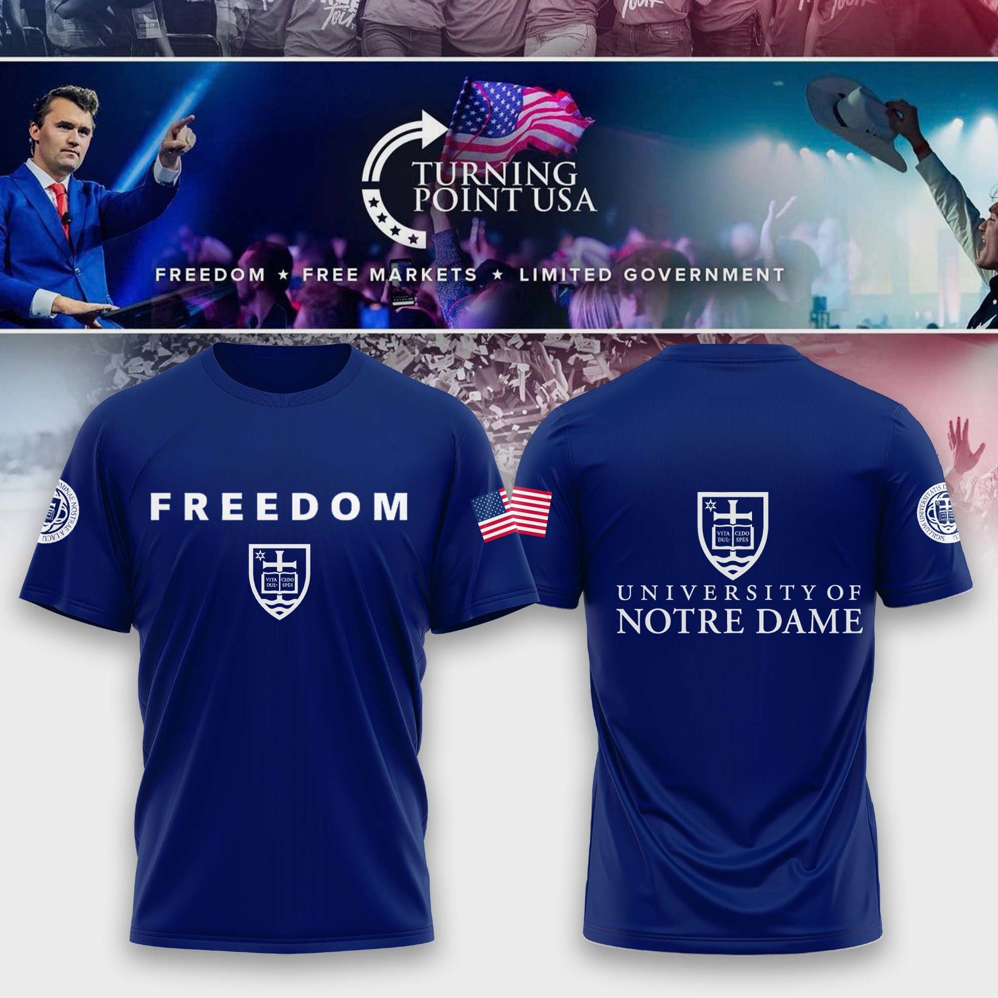 .    Notre Dame Campus Freedom Tshirt