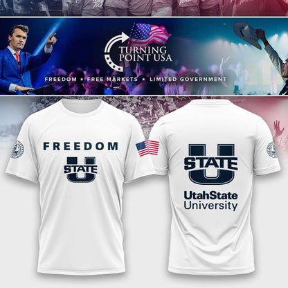Limited Edition Utah State University x Turning Point USA T-Shirt