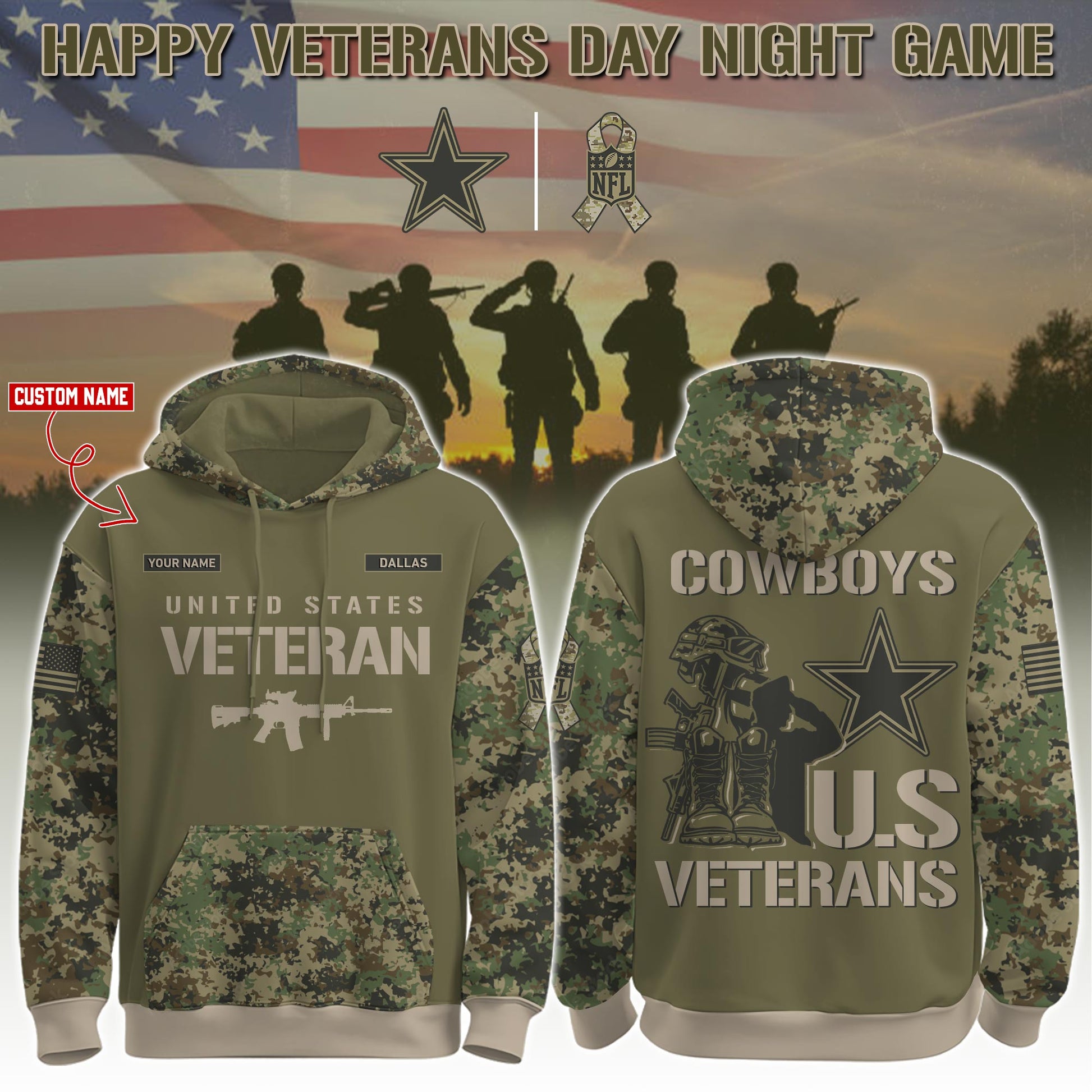 .DAL-Veteran Day 2025 Hoodie Limited Edions