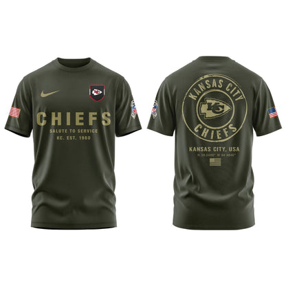 Kansas City Chiefs Salute To Service Combo Tshirt | Jogger | Cap