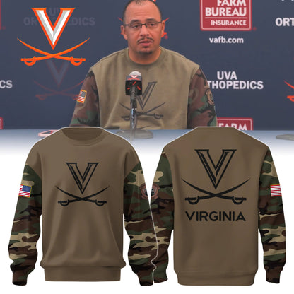 Virginia Football Camo Sweatshirt Limited Edition