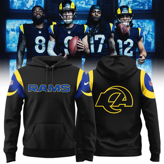 _ Los Angeles Rams 2025 Rivalries Midnight mode Special Hoodie