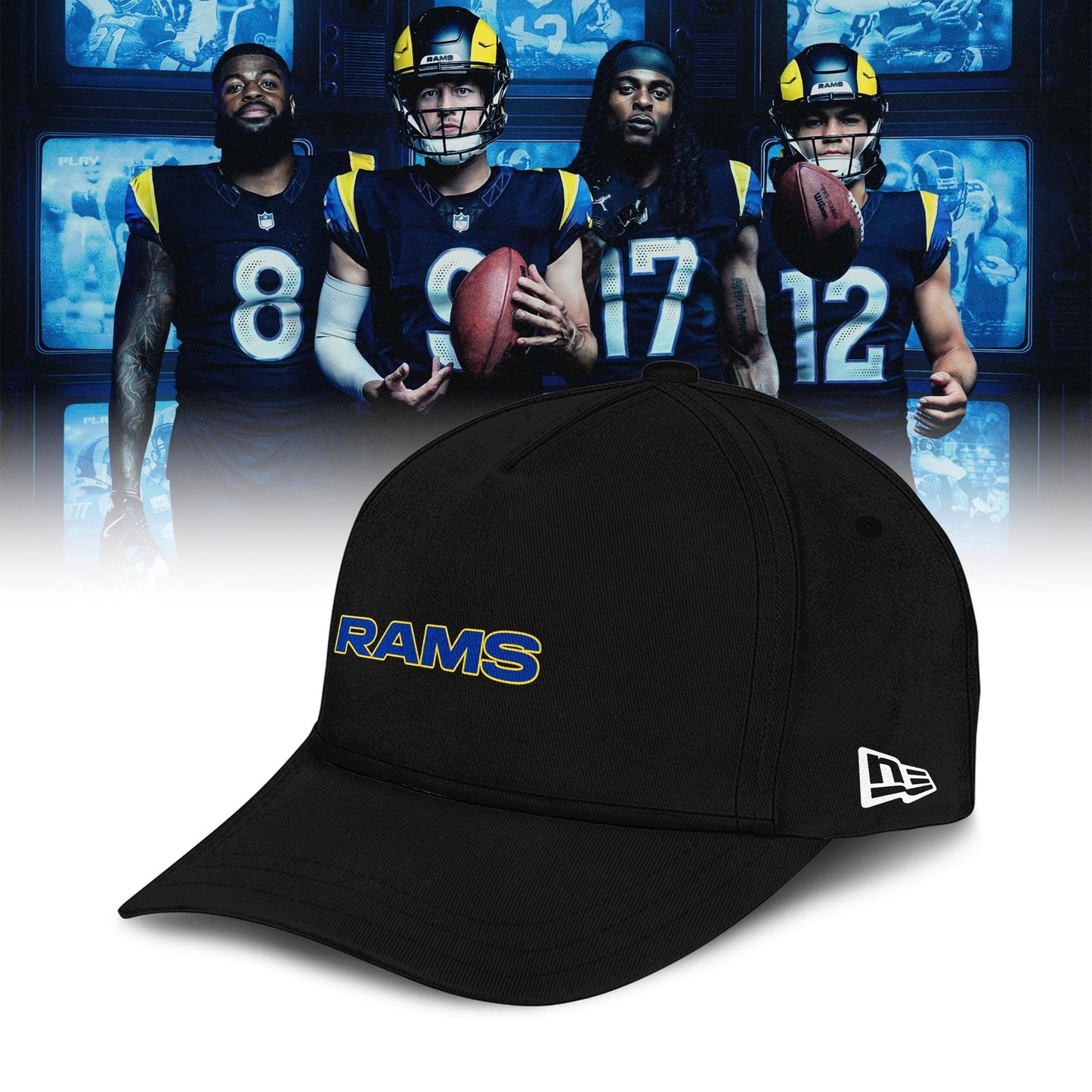 _ Los Angeles Rams 2025 Rivalries Midnight mode Special Hoodie